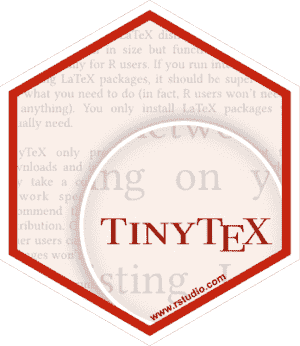 tinytex sticker